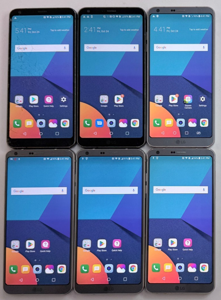 LOT OF 6 x UNLOCKED / T-MOBILE LG G6 32GB H872 4G LTE Android Smart Phones