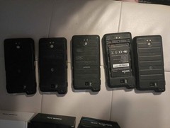 AS-IS LOT 5 SONIM XP8 PHONES WITH ACCESSORIES WITH CHARGING DOCKS AS IS