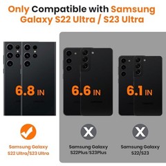 Samsung Galaxy S22 Ultra/S23 Ultra 360° Rotating Magnetic Ring Kickstand Case