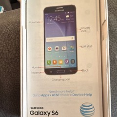 Samsung Galaxy S6 32GB Gold AT&T SM-G920A 5.1in Android 16MP Locked