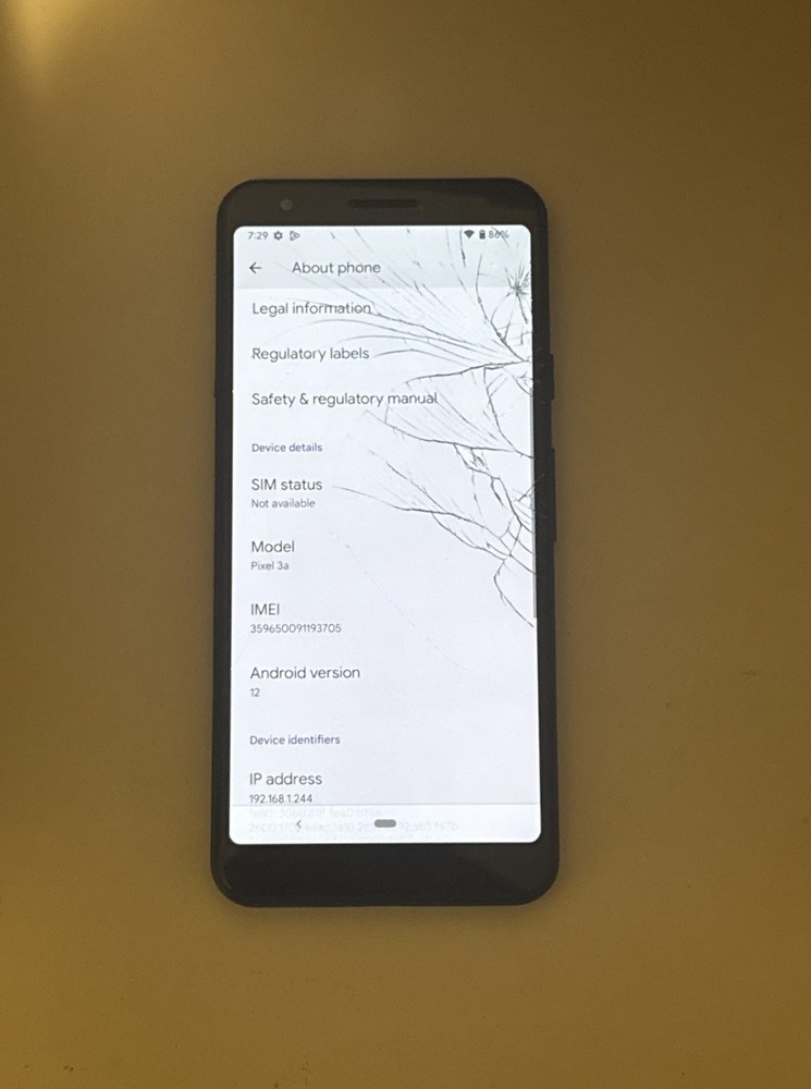 Google Pixel 3a Unlocked G020E