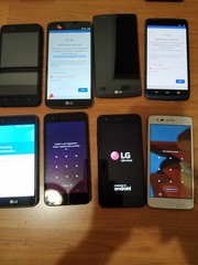Lot of 15 Hybrid model LG G4/G3/hTC/UMX /Motorola and other For parts
