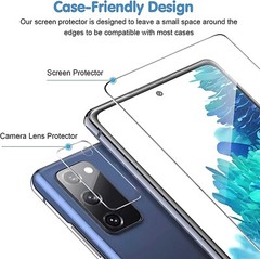 6 in 1 Camera Lens Screen Protector for Samsung Galaxy S20 FE Tempered Glass