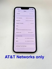 APPLE IPHONE 13 2482 MIDNIGHT 128GB IOS 26.5 AT&T CARRIER ONLY