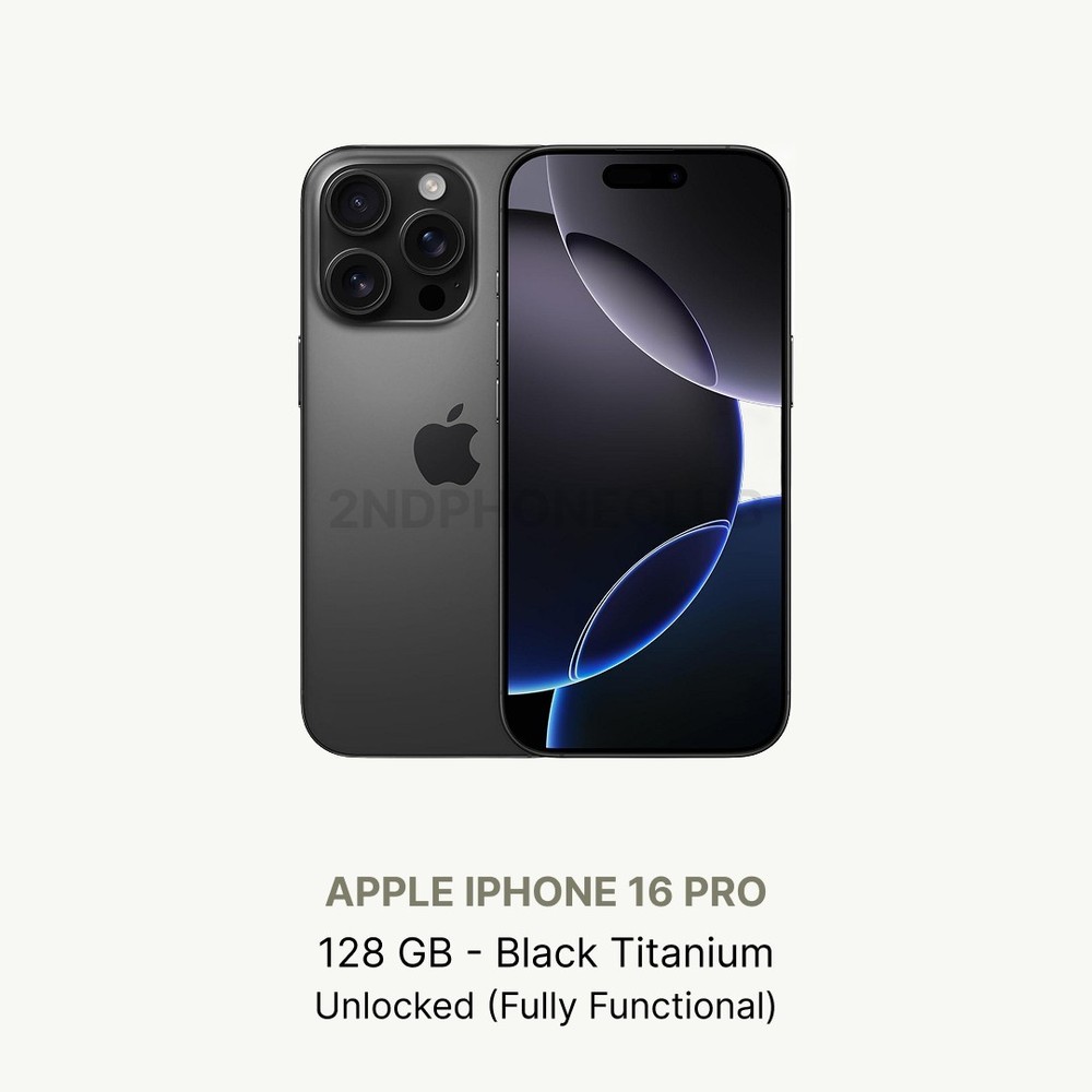 iPhone 16 Pro – 128GB – Unlocked – Good Condition – No Face ID (eSIM only)