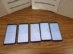 Lot of 5 cracked glass Samsung Galaxy S9 64 GB Unlocked N49