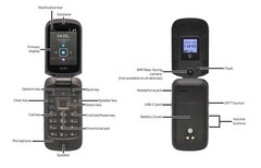 Sonim XP3 4G LTE PTT Rugged Flip Phone VERIZON Unlocked (XP3800) NO CAMERA