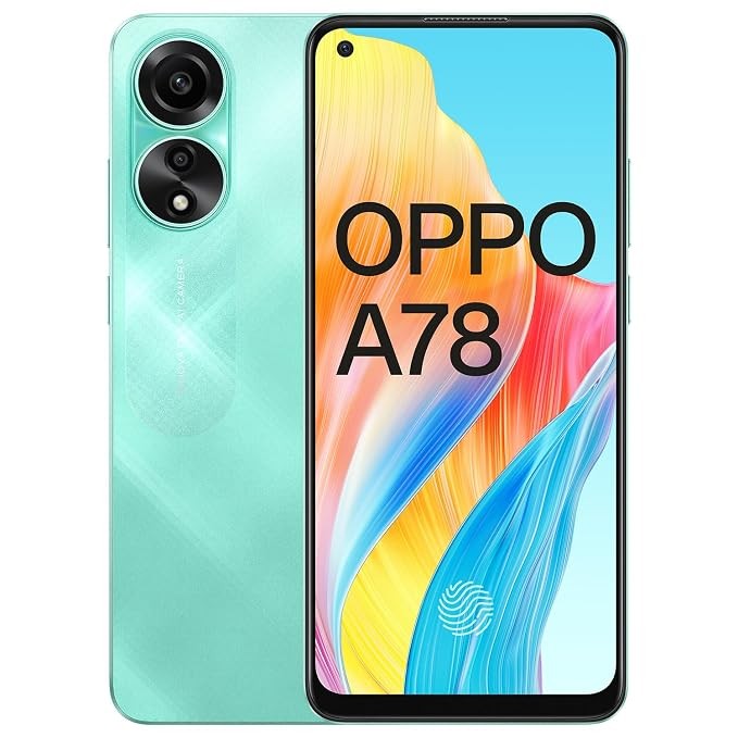 Oppo A78 (Aqua Green, 8GB RAM, 128GB Storage)
