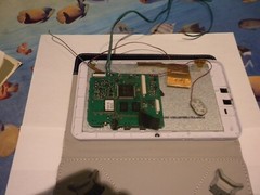 BROKEN SCREEN TABLET EMBROIDERY PIECES. CASE STILL GOOD CONDITION