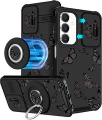 2in1 for Samsung Galaxy A15 5G Case – Cute Aesthetic Black Butterfly Design Cove