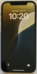 USED BLACK GSM UNLOCKED iPhone 12, 64GB A2172 MGF43LL/A WITH 85% BATTERY HEALTH