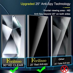 3+3 Samsung Galaxy S24 Ultra Screen Protector Glass Anti Fingerprint Clear Saver