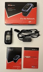 Samsung Snap SCH-U340 Blue & Black Rare CDMA Flip Phone Verizon 3G IN BOX