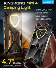 Cubot KingKong Mini 4 Rugged 16+128GB 4G NFC 4.7” IP68 4700mAh Android15 Phone