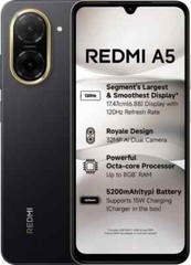 REDMI A5 (Black 128GB 4GB RAM) 6.88 inch T7250 Processor Global Version.