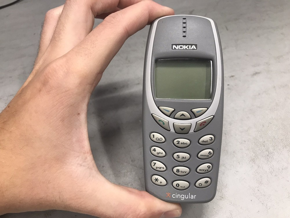 Nokia 3360 – Silver (Cingular) Candybar Phone – Not Tested, Great Condition