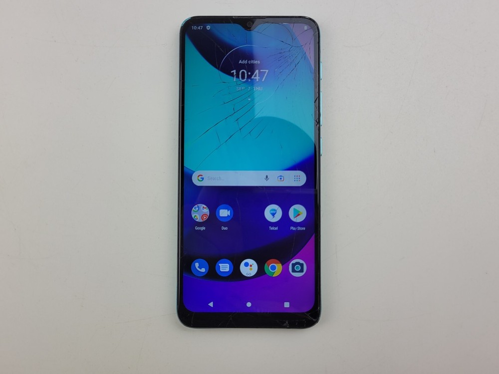 Motorola moto e20 (XT2155-5) 32GB – Green (Telcel) Smartphone – CRACKED – H0982