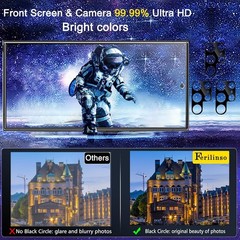 For Samsung Galaxy S24 Ultra Tempered Glass Screen and Camera Lens Protector 3+3