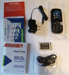 Samsung SGH S150G Black Tracfone Cell Phone Bundle with Accessories
