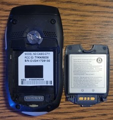 Casio Gz’One Boulder C711 – Black & Silver ( Verizon ) Very Rare Flip Phone READ
