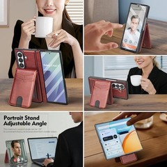 Detachable Magnetic Samsung Galaxy Z Fold 7 Phone Wallet Case with Card Holder