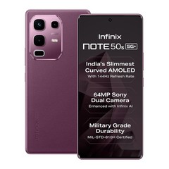 Infinix Note 50s 5G+ Mystic Plum 128GB 6GB RAM Unlocked Global Smartphone
