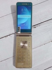 Original Samsung Galaxy Folder 2 G1650 Dual SIM Unlocked 16GB GOLD FLIP Phone