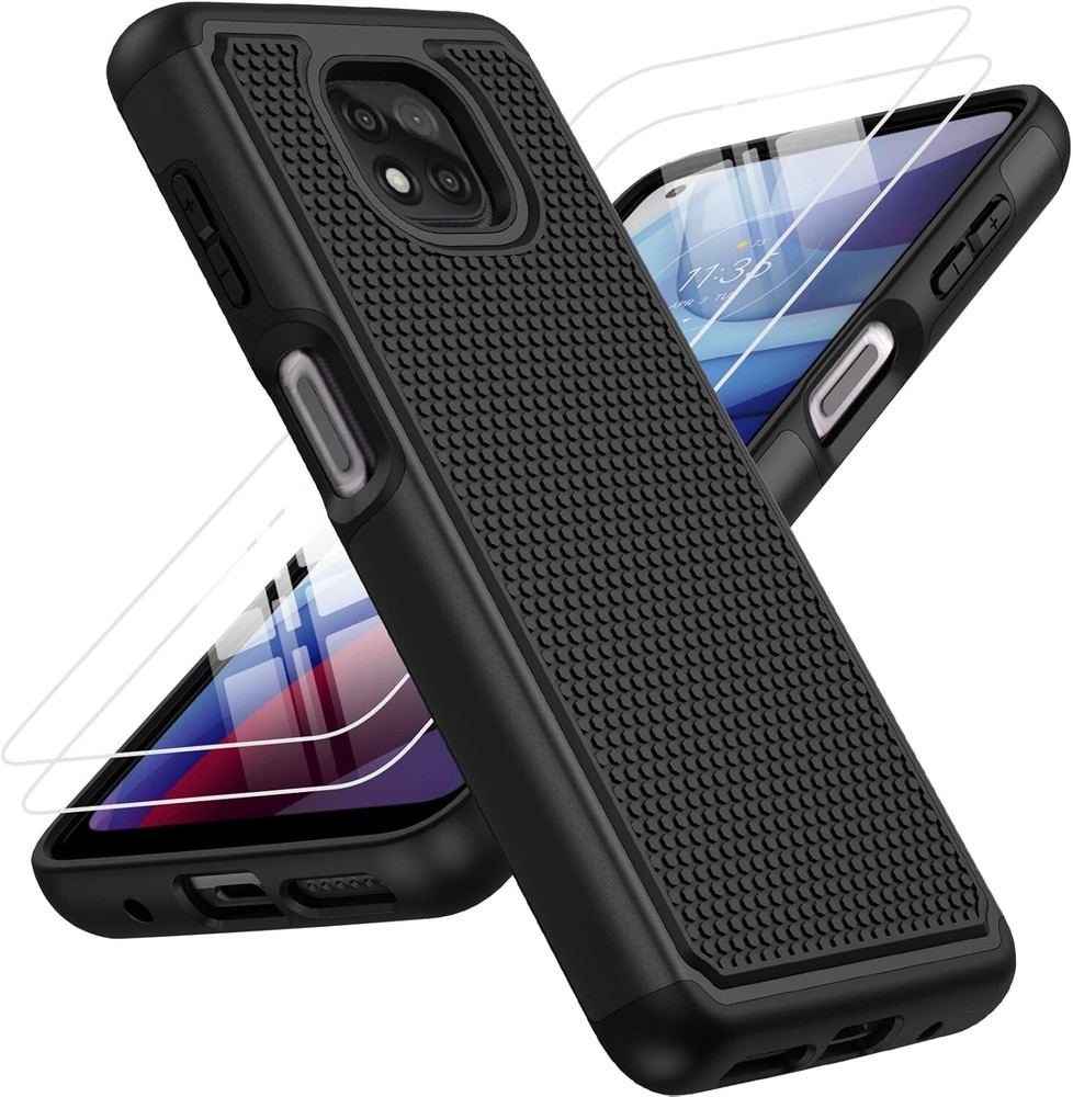 Motorola Moto G Power 2021 Case with Screen Protector,Military Protection Bumper