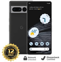 Google Pixel 7 Pro – 128 GB – Obsidian (Unlocked) Smartphone – Very Good