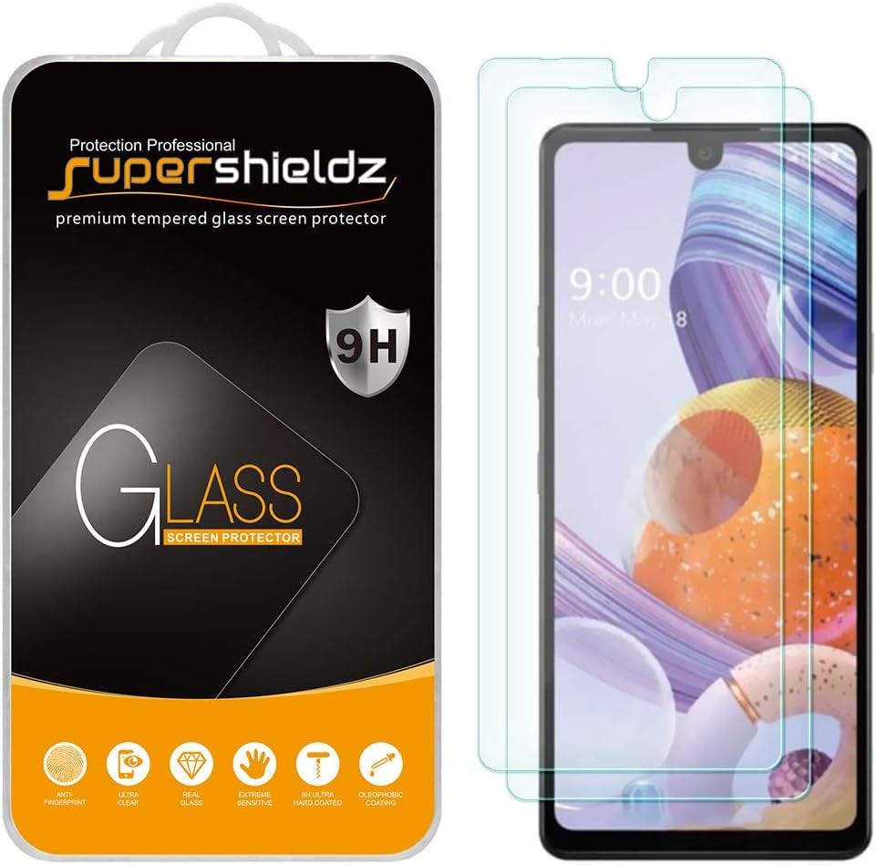 2PCS Tempered Glass Screen Protector for LG Stylo 6 Anti Scratch Bubble Free