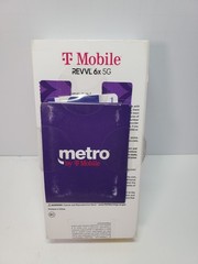 New & Sealed Metro by T-Mobile REVVL 6x 5G, 64GB, Gray – Prepaid Smartphone