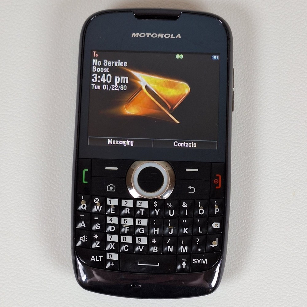 Motorola Theory WX430 Black QWERTY Keyboard Phone (Boost Mobile)