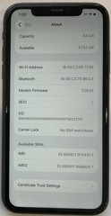 WEAK BATTERY GSM UNLOCKED iPhone 11, 64GB A2111 MHC43LL/A IOS 26.2.1 73% BATTERY