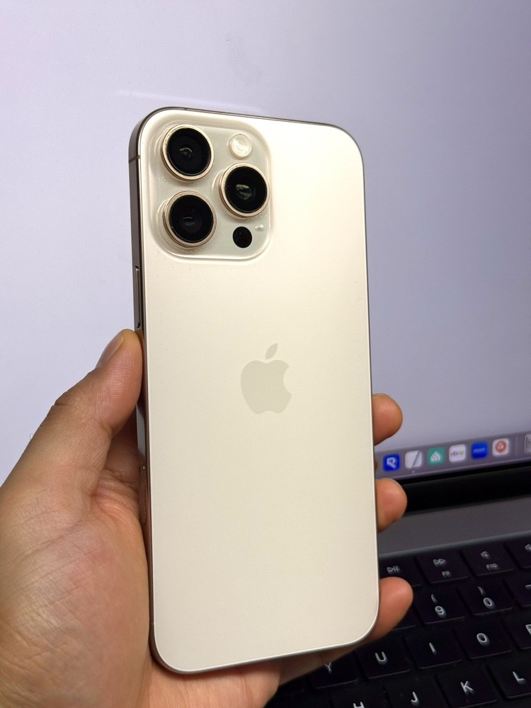 Apple iPhone 16 Pro Max Factory Unlocked 256GB Desert / Gold (Scratches) #24723