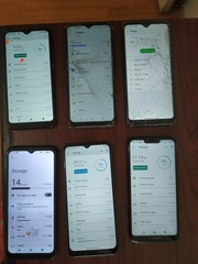 Lot of 6 Moto g play(2021) 32GB /g(7)power/LG K51 /REVVL4/Stratus C8/TCL30T 32GB