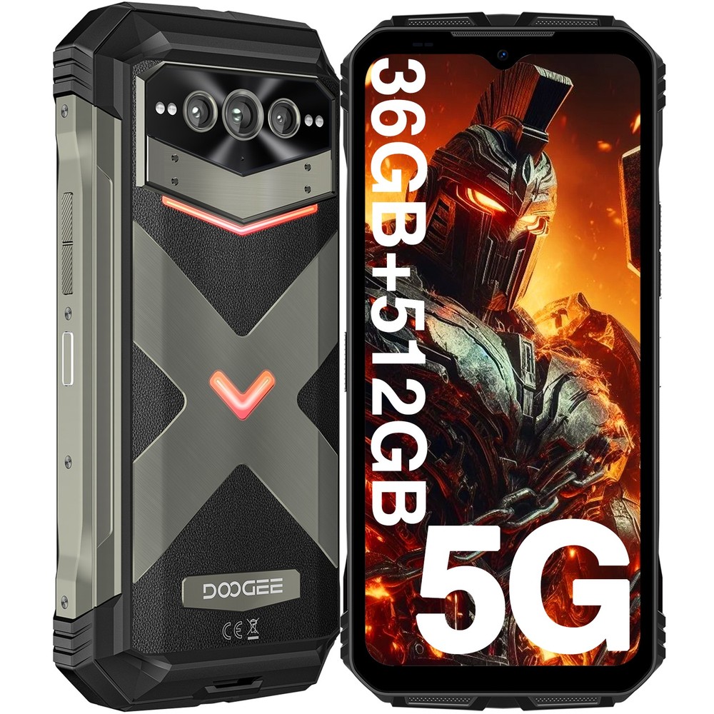 DOOGEE V MAX Plus 5G Rugged Smartphone 22000mAh 36GB+512GB 6.58″ Cell Phone New
