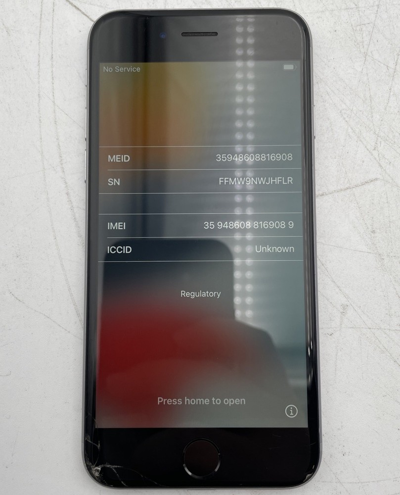 Apple iPhone 6S A1688 32GB Unlocked Space Gray 84% BH Grade C