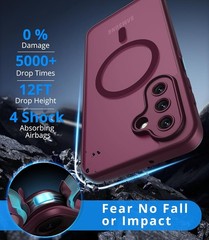 Samsung Galaxy A17 4G/5G Case, Magnetic Translucent Matte Slim Protective Cover