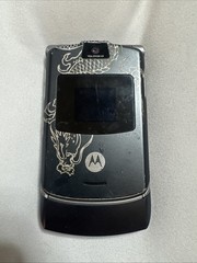 Vintage Retro Motorola RAZR V3 Miami Ink Dragon Tattoo Very Rare Flip Phone