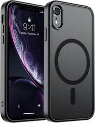 Magnetic for iPhone XR Phone Case Slim Translucent Matte Shockproof Black Cover