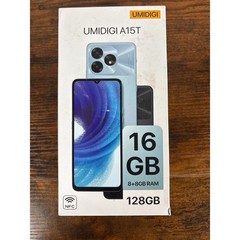 UMIDIGI A15T Space Black 128GB 16GB RAM NFC Android Smartphone PA2310GBB NEW