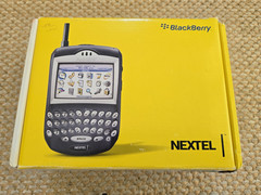 Vintage Nextel BlackBerry 7520 Smartphone – Complete Boxed Set (Collectible)