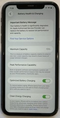 WEAK BATTERY GSM UNLOCKED iPhone 11, 64GB A2111 MHC43LL/A IOS 26.2.1 73% BATTERY