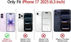 iPhone 17 Case Cute Clear Magnetic Floral Leaves Hard PC Back Shockproof Cover –