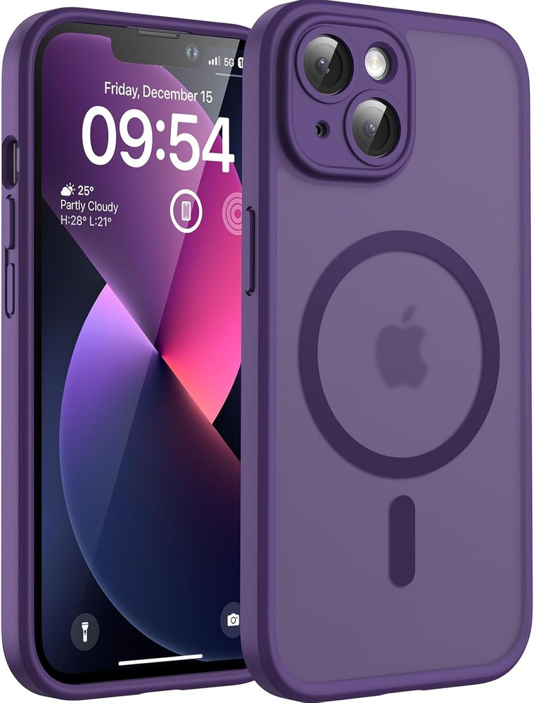 Translucent Matte Phone Case for iPhone 13 6.1 inch, Full Camera Protection