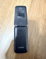 Alcatel MyFlip Flip Cell Phone 2.56GB Storage Capacity, Black