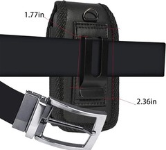 Flip Phone Case with Belt Loop Clip Magnetic Closure Leather Wallet Case for Alc