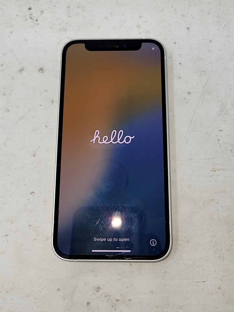 Apple A2176 iPhone 12 Mini Smartphone 64GB White SEE NOTES