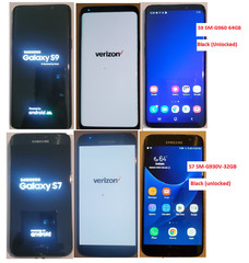 Original Used Samsung Galaxy S9 SM-G960U-64GB-Black (Unlocked) PHONE Verizon