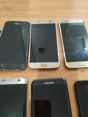 Lot of 15 Samsung Galaxy S10e(1) S9(1) S8(2) S7edge(1) S7(5) and other for parts